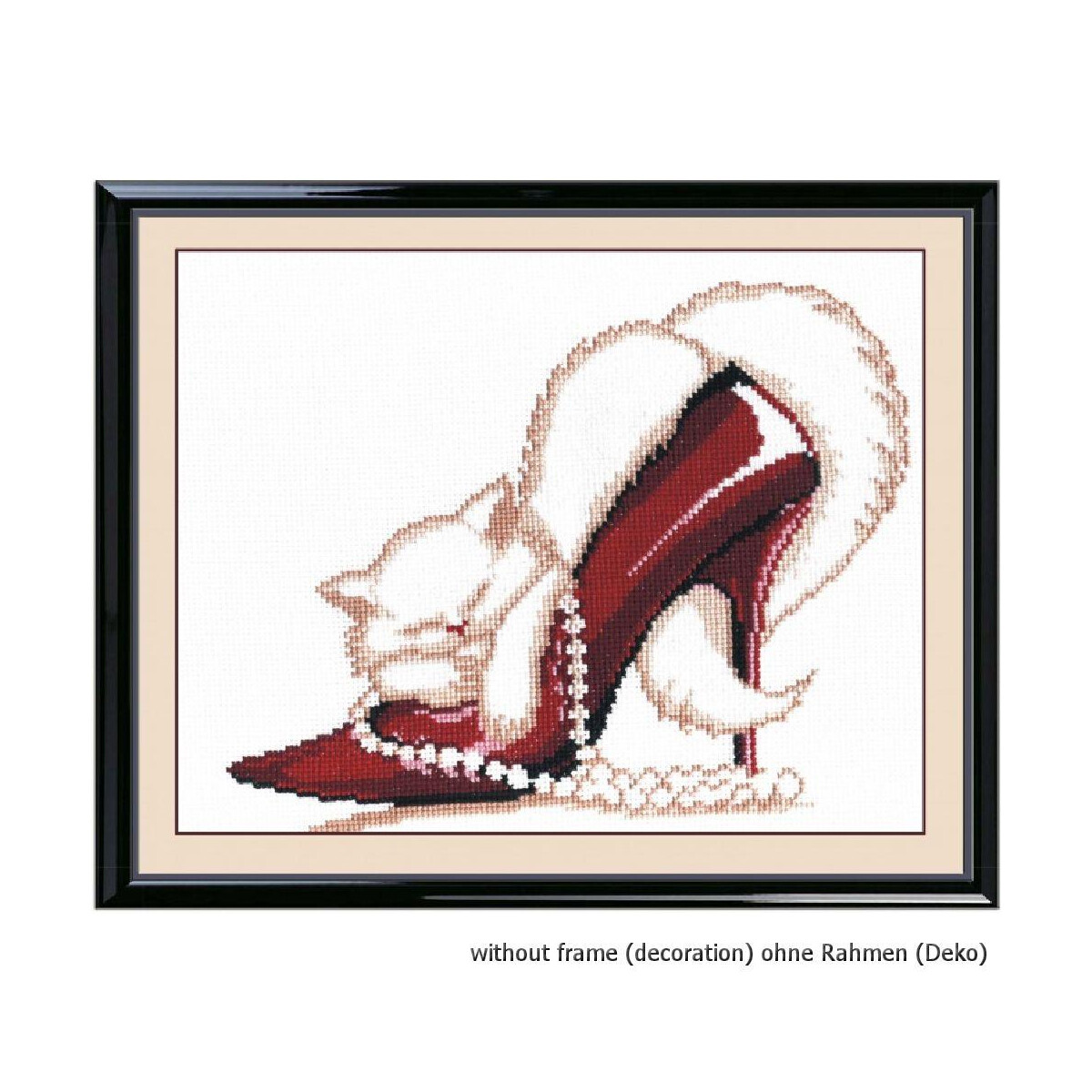 Oven counted cross stitch kit "Shoe", 30x25cm, DIY