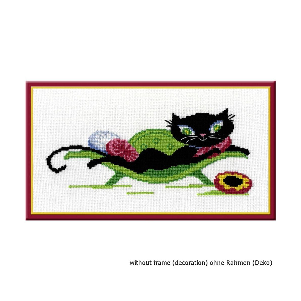 Oven counted cross stitch kit "Kitty on the...