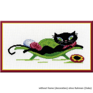 Oven counted cross stitch kit "Kitty on the...