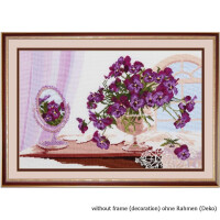 Oven counted cross stitch kit "Pansies", 33x52cm, DIY