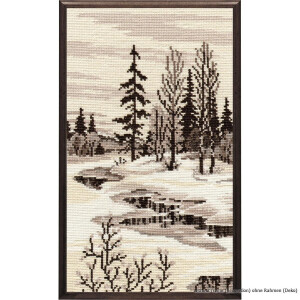 Oven counted cross stitch kit "Spring Triptych...