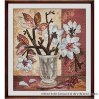 Oven counted cross stitch kit "Magnolias", 34x40cm, DIY