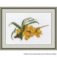 Oven counted cross stitch kit "sea ?buckthorn", 11x19cm, DIY