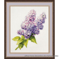 Oven counted cross stitch kit "Lilac branch", 32x27cm, DIY