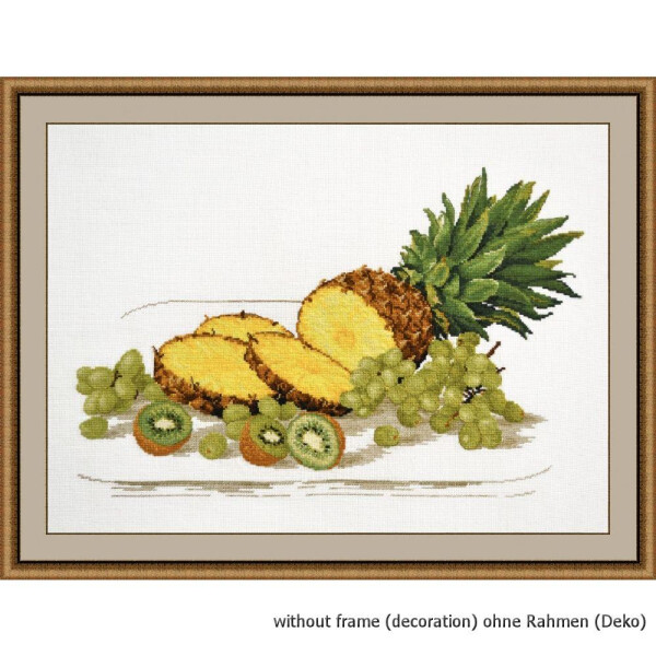 Oven counted cross stitch kit "Taste of the Tropics", 39x25cm, DIY