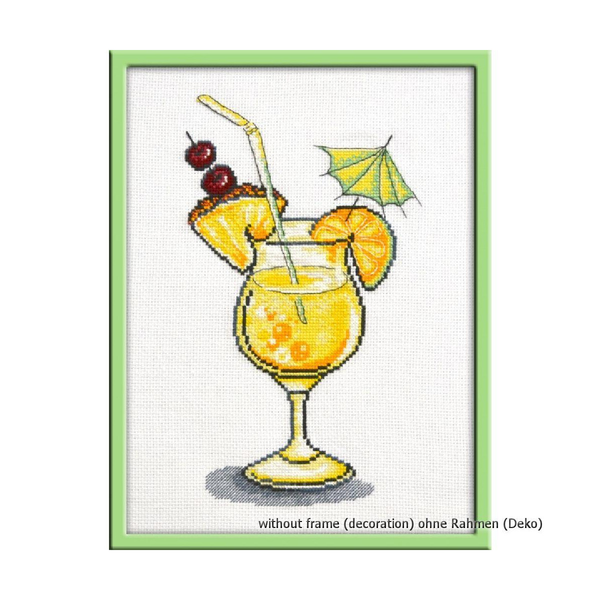 Oven counted cross stitch kit "Pina colada",...