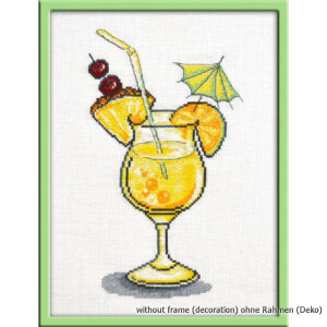Oven counted cross stitch kit "Pina colada",...