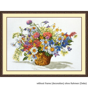 Oven counted cross stitch kit "Meadow flowers",...