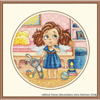 Oven counted cross stitch kit "Alices Morning", 20x20cm, DIY