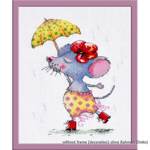 Oven counted cross stitch kit "Flying gait", 14x18cm, DIY