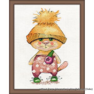 Oven counted cross stitch kit "Red Cat",...