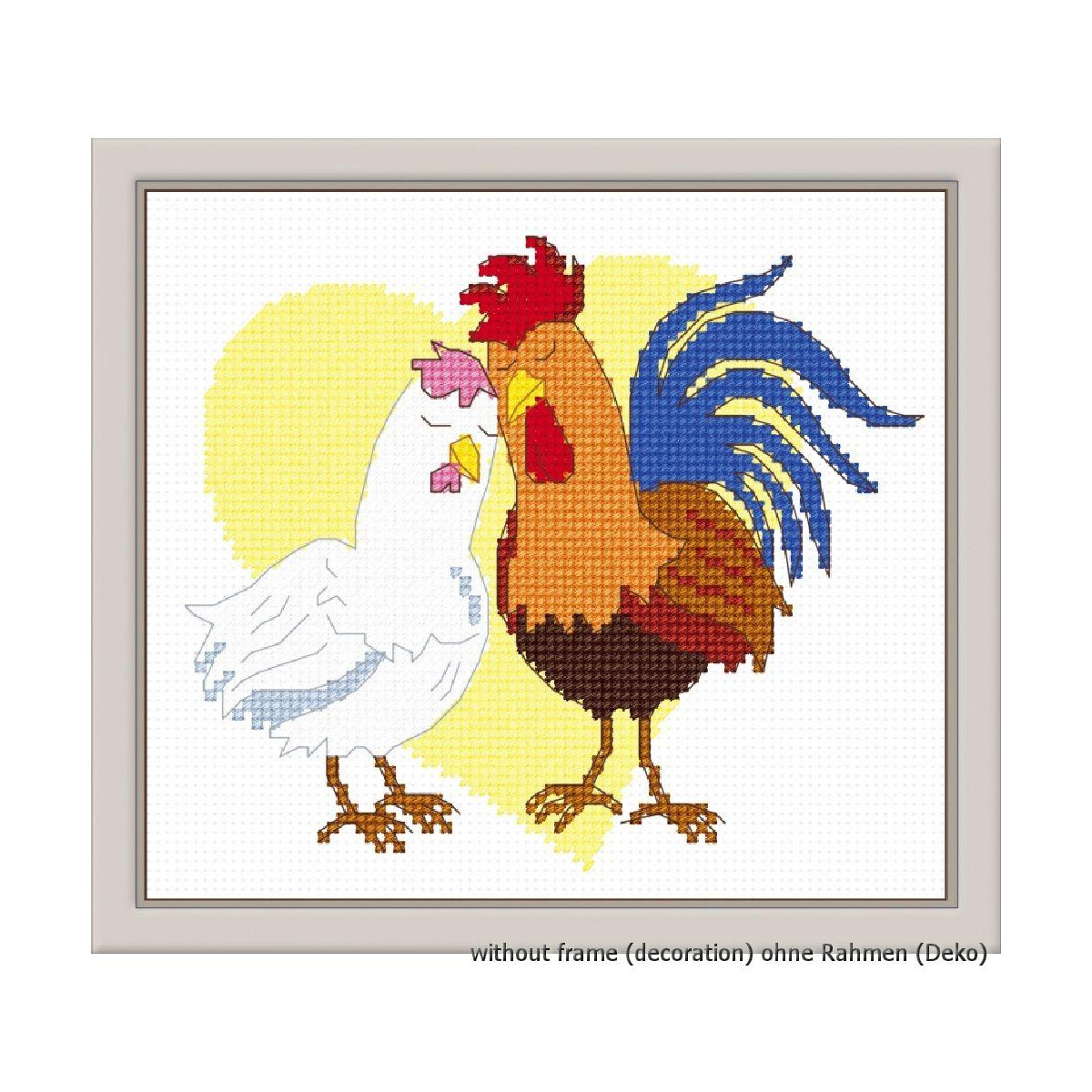 Oven counted cross stitch kit "Chicken...