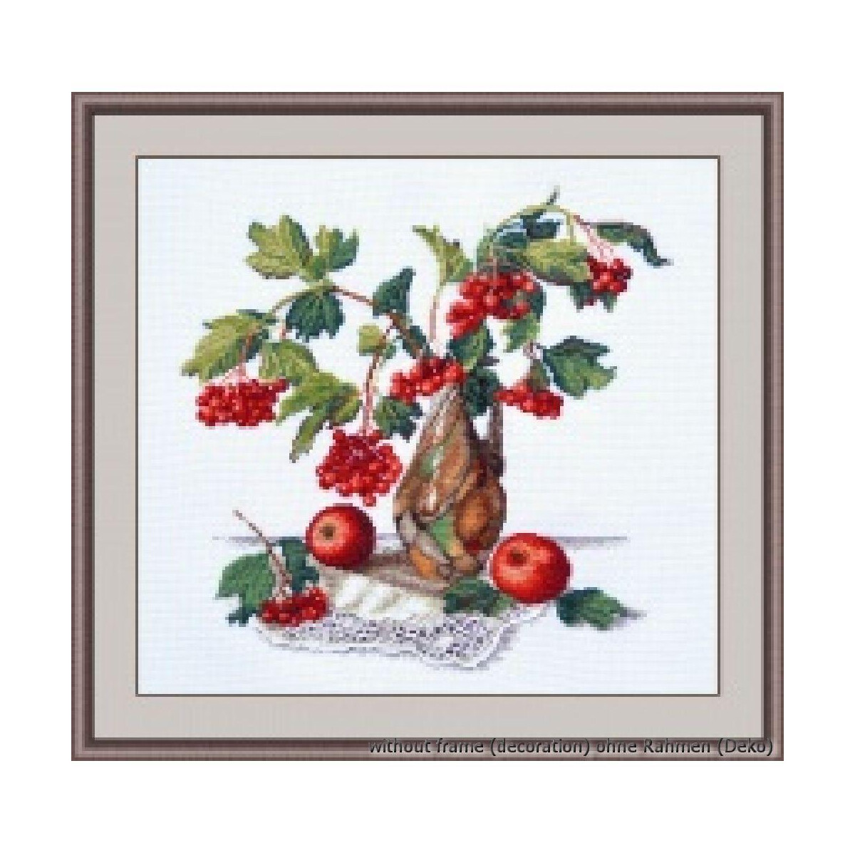 Oven counted cross stitch kit "Red viburnum",...