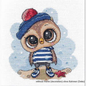 Oven counted cross stitch kit "Owl-sailor",...