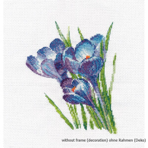 Oven counted cross stitch kit "Crocuses",...