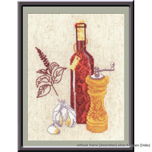 Oven counted cross stitch kit "Kitchen miniatures...