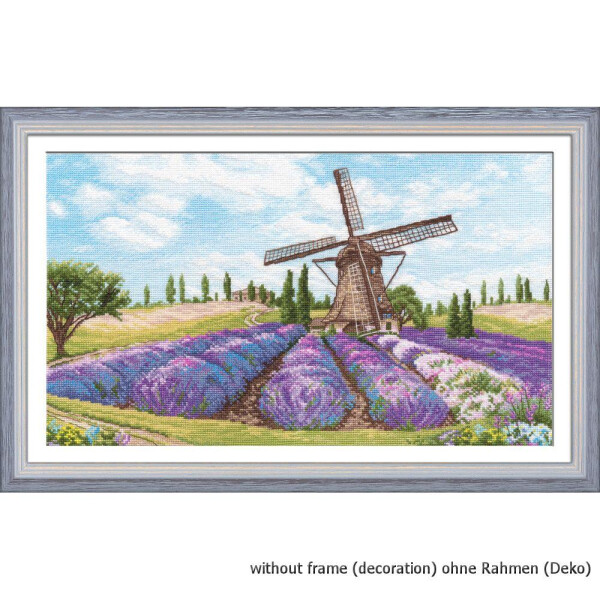 Oven counted cross stitch kit "Romance of the Wind", 37x22cm, DIY
