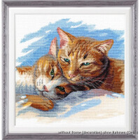 Oven counted cross stitch kit "Happiness is near", 30x30cm, DIY