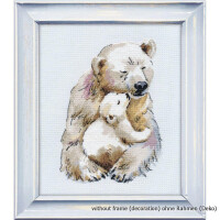 Oven counted cross stitch kit "Mothers warm", 15x20cm, DIY
