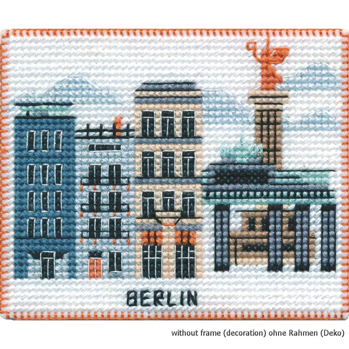 Набор для вышивания крестиком "Магнит. Берлин",...