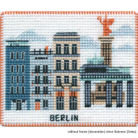Oven counted cross stitch kit "Magnet. Berlin", 9x7cm, DIY