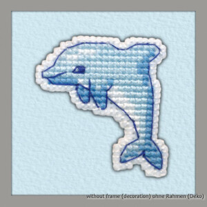 Oven counted cross stitch kit "Badge. dolphin",...