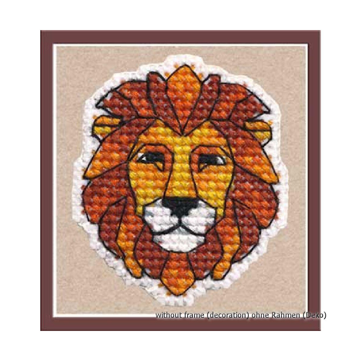 Oven counted cross stitch kit "Badge. Lion",...