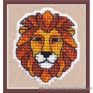 Набор для вышивания крестиком "Эмблема. Львы",...