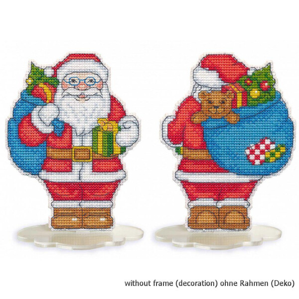 Oven counted cross stitch kit "Santa Claus", 9,8x13cm, DIY