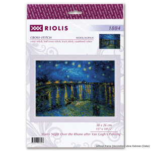 Riolis Counted cross stitch kit Starry Night Over the...