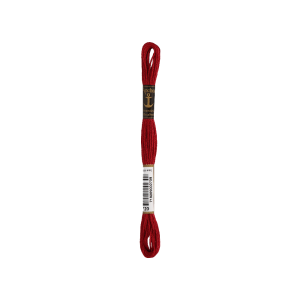 Anchor Sticktwist 8m, rosso vino, cotone, colore 20, 6 fili