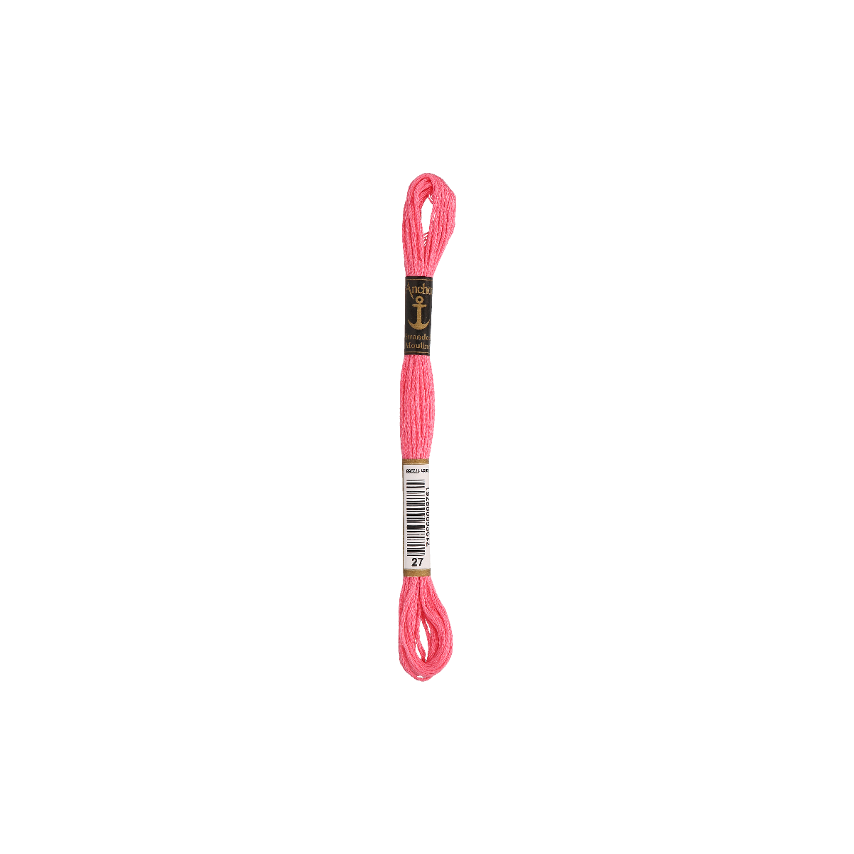 Anchor мулине 8m, розовый, Хлопок,  цвет 27, 6-ниточный