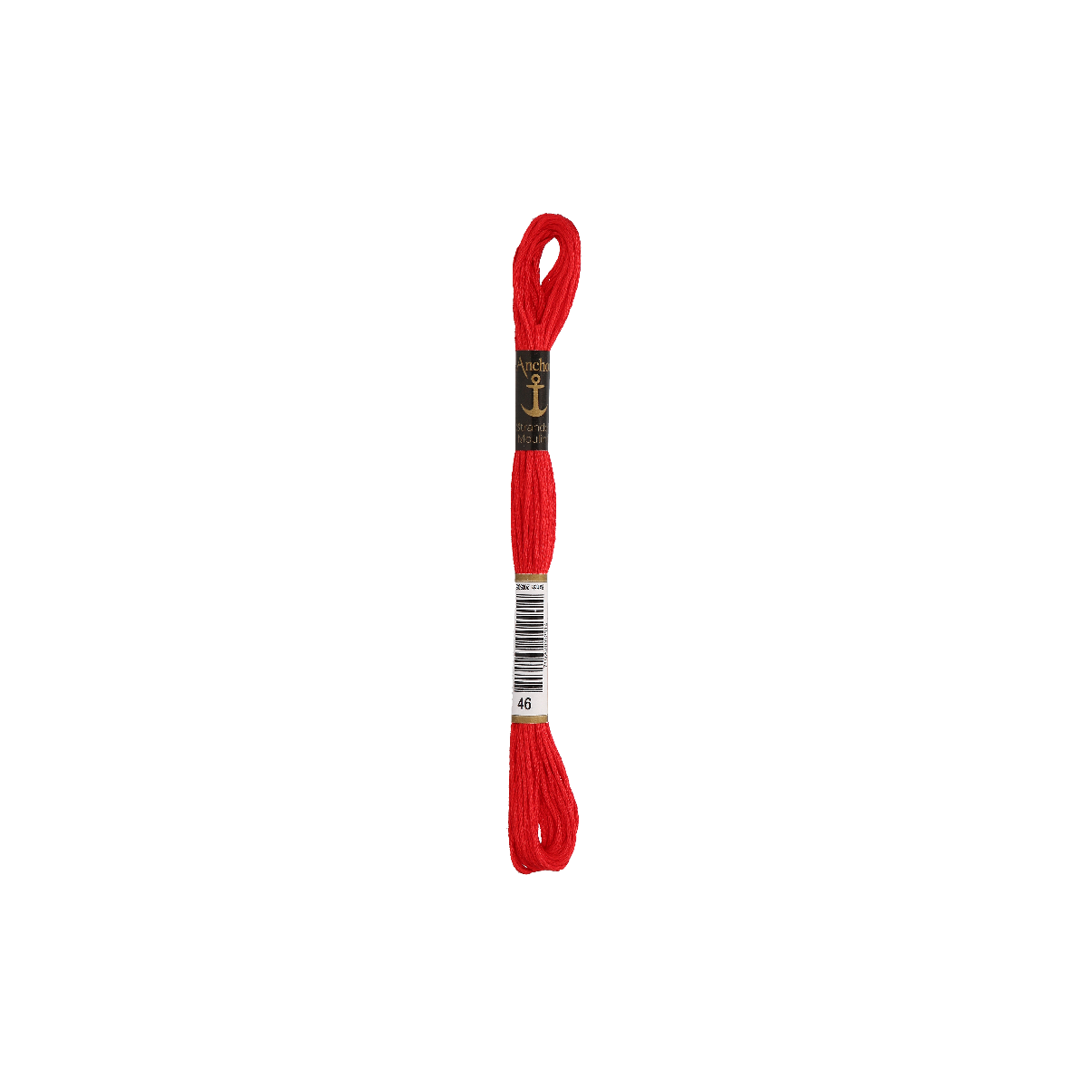 Anchor Sticktwist 8m, rosso, cotone, colore 46, 6 fili