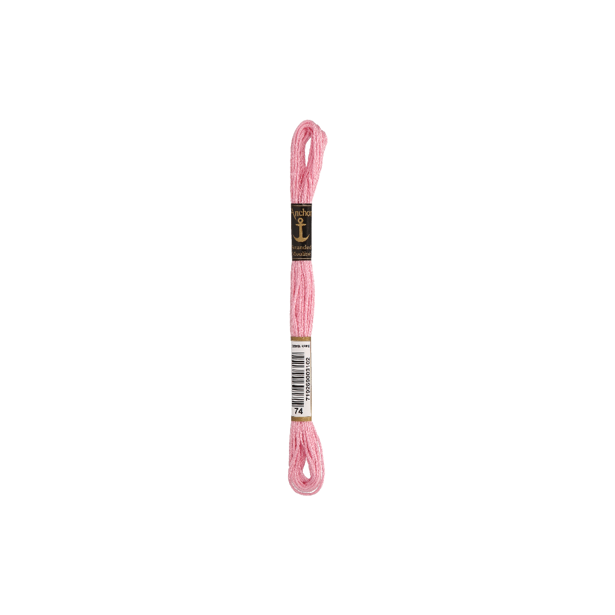Anchor 8m, rose pastel, coton, couleur 74, 6 fils