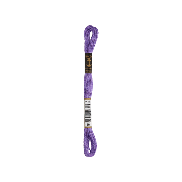 Anchor Borduurwerk twist 8m, violet, katoen, kleur 110, 6-draads