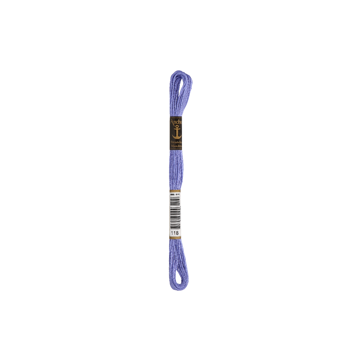 Anchor Sticktwist 8m, blu prugna, cotone, colore 118, 6 fili