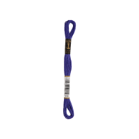 Anchor Torsade de broderie 8m, bleu prune dkl, coton, couleur 119, 6 fils
