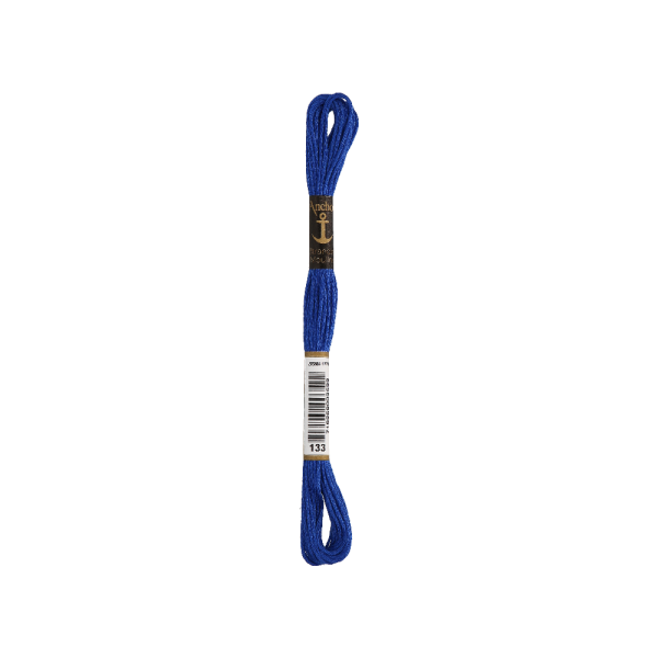 Anchor Sticktwist 8m, enzian, Baumwolle, Farbe 133, 6-fädig