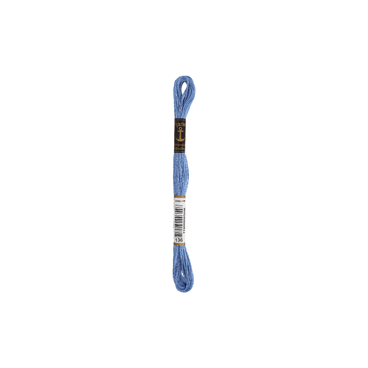 Anchor 8m, bleuet, coton, couleur 136, 6 fils
