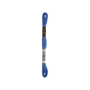 Anchor Torsade 8m, bleu moyen, coton, couleur 137, 6 fils