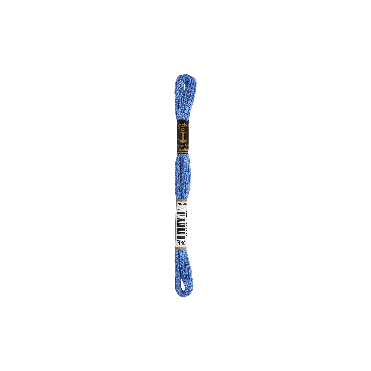 Anchor Torsade 8m, bleu, coton, couleur 146, 6 fils