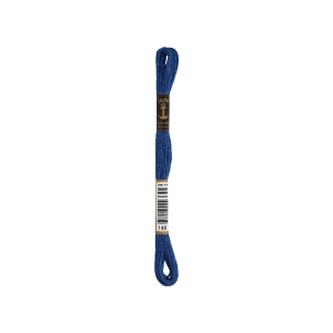 Anchor Bordado twist 8m, azul marino, algodón, color 148, 6-hilos