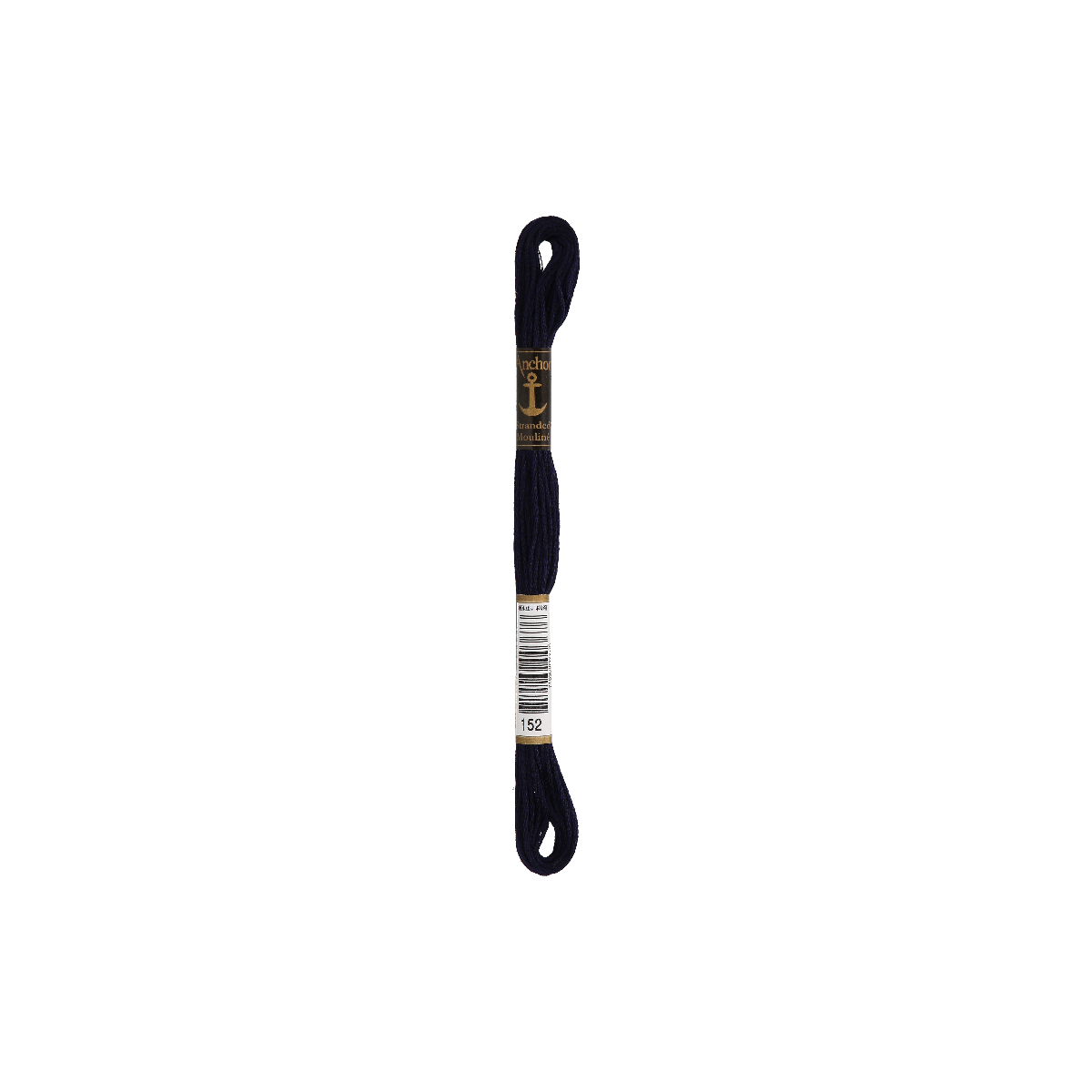 Anchor Sticktwist 8m, blu-nero, cotone, colore 152, 6 fili