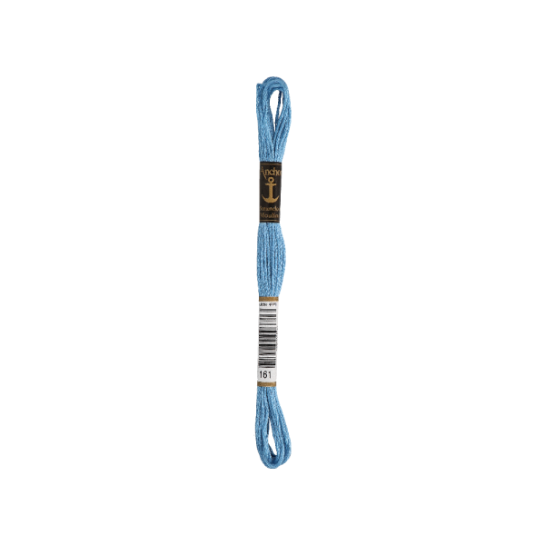 Anchor Sticktwist 8m, azul de verano, algodón, color 161, 6-hilo