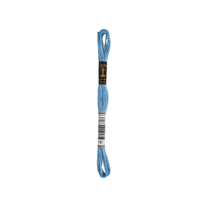 Anchor Sticktwist 8m, zomer blauw, katoen, kleur 161, 6-draads