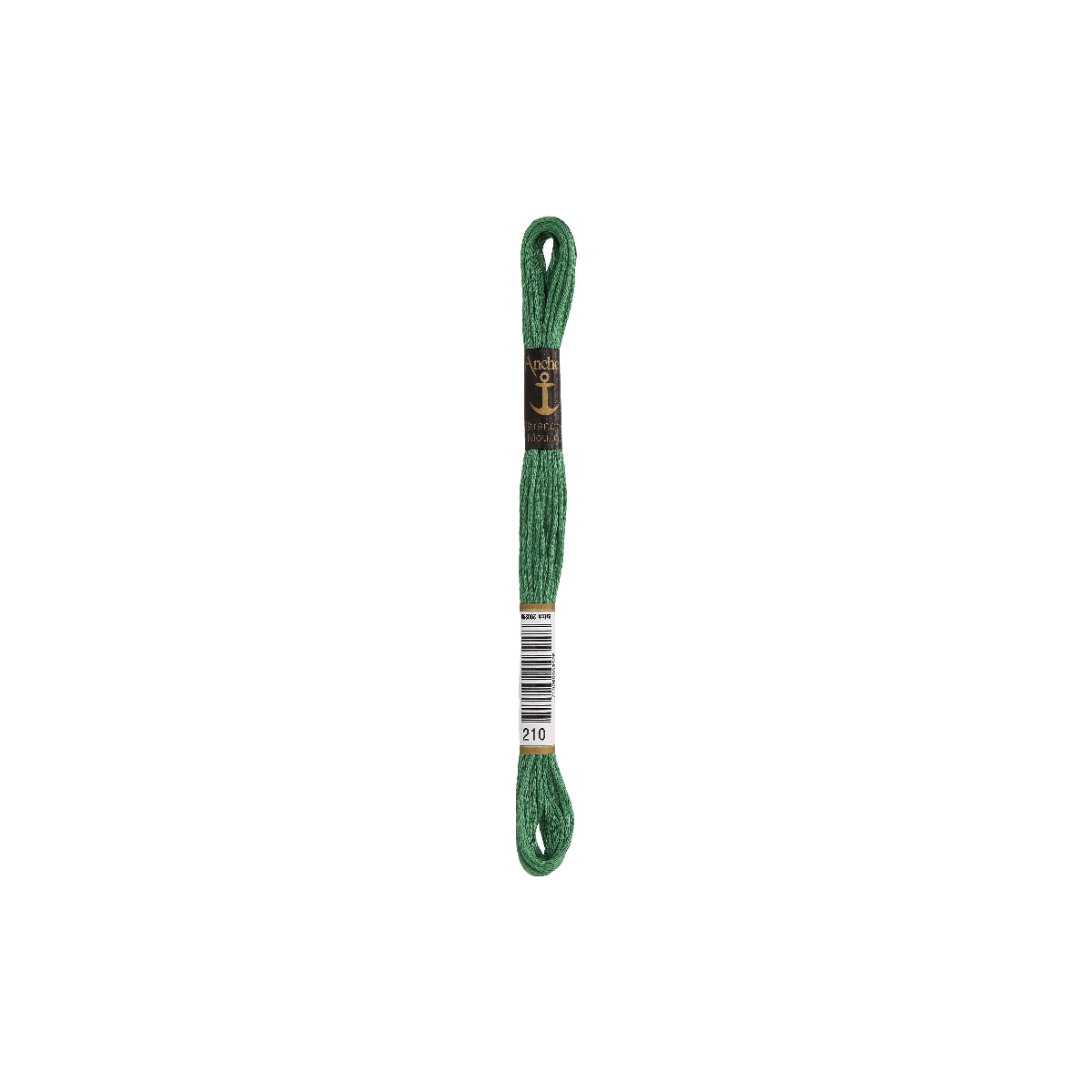 Anchor Torsade 8m, vert prairie, coton, couleur 210, 6 fils