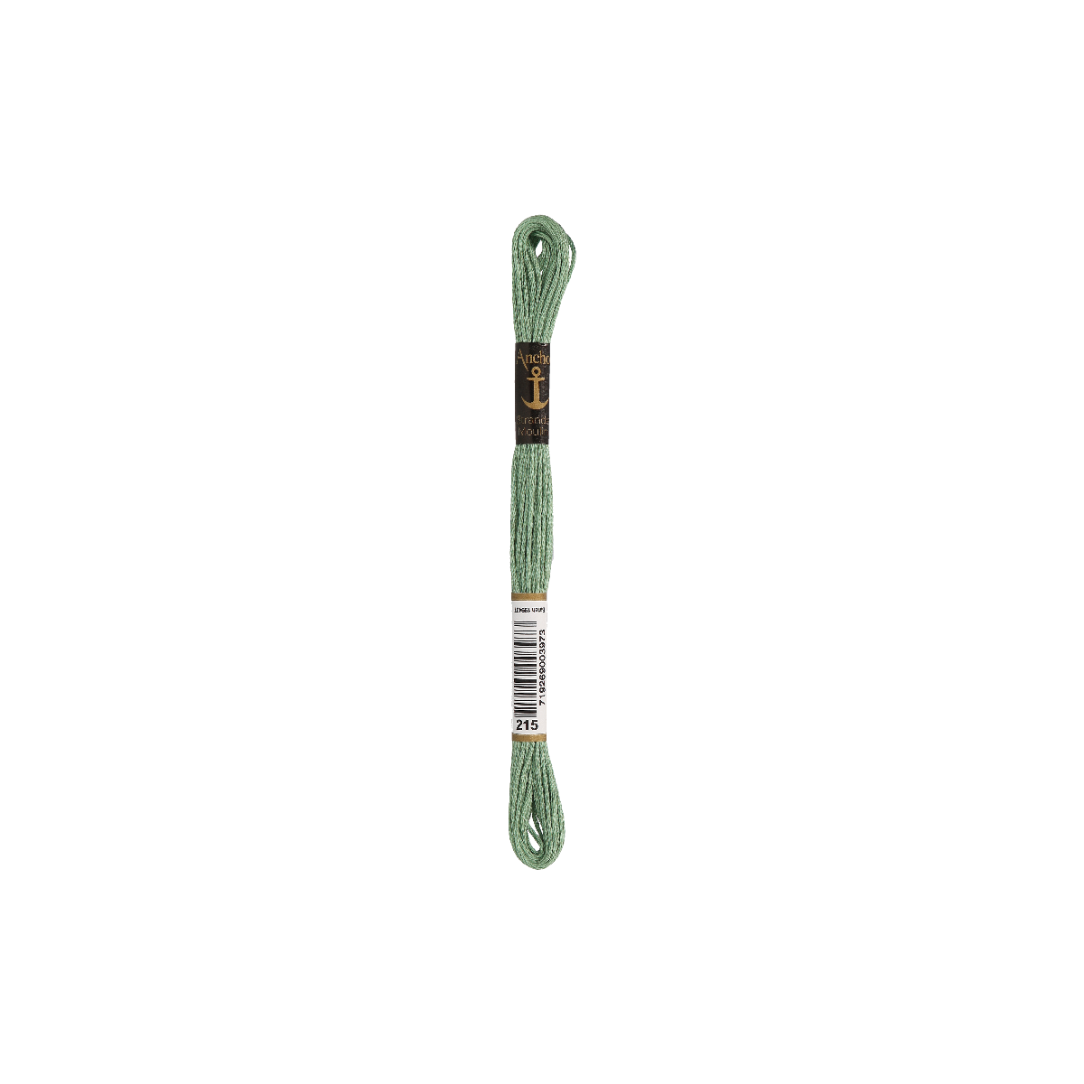 Anchor мулине 8m, зелёный шалфей, Хлопок,  цвет 215,...