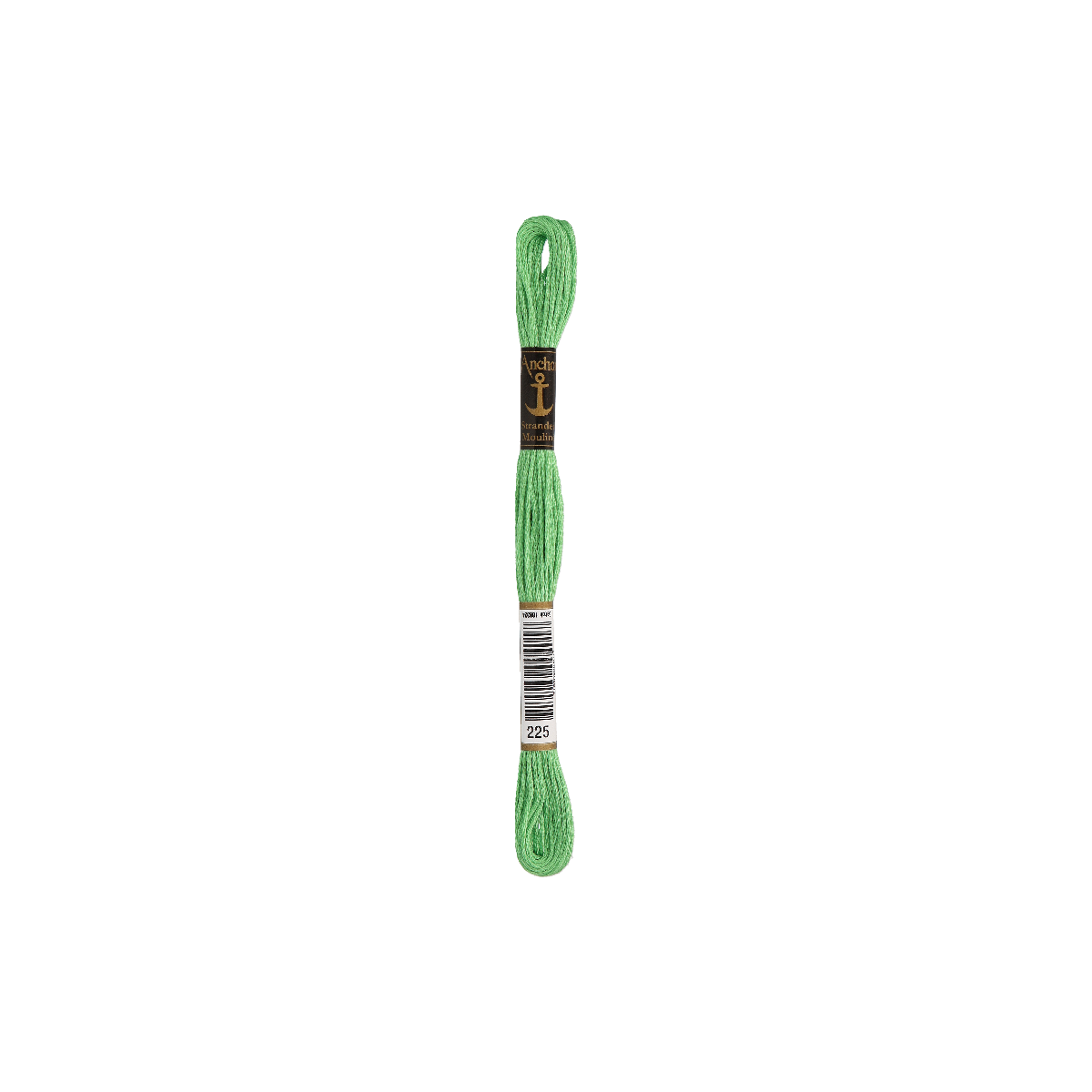 Anchor мулине 8m, изумрудно-зелёный, Хлопок,  цвет 225,...