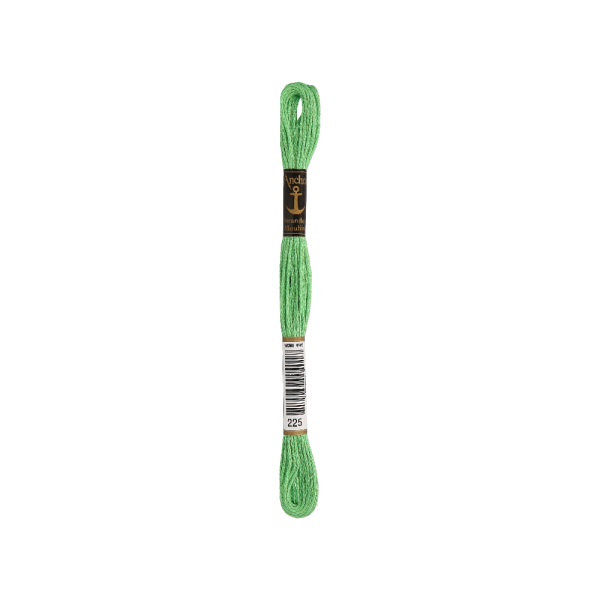 Anchor Sticktwist 8m, smaragdgroen, katoen, kleur 225, 6-draads