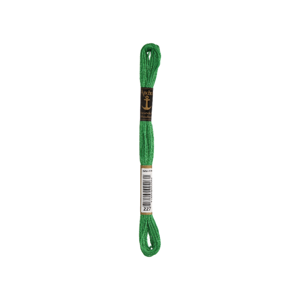 Anchor Sticktwist 8m, verde claro, algodón, color 227, 6-hilos